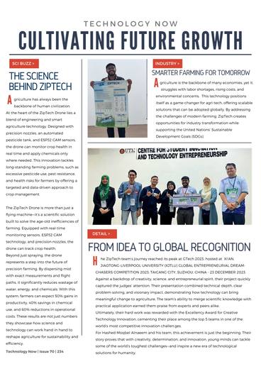 Magazine feature on the ZipTech drone