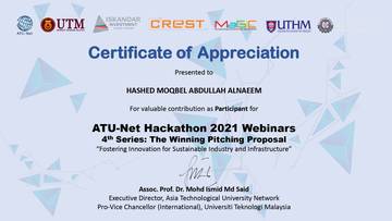 The Winning Pitching Proposal certificate