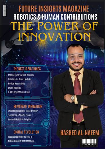 Magazine cover featuring Hashed Al-Naeem