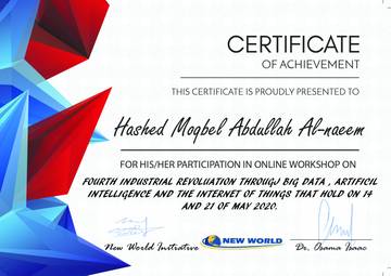 Fourth Industrial Revolution: Big Data, AI and IoT certificate