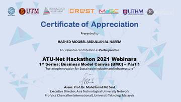 Business Model Canvas, Part 1 certificate